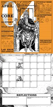 April 2027: tarot spread, intention space, calendar and reflection prompts