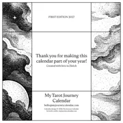 Back cover of the My Tarot Journey 2027 calendar