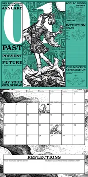 January 2027: The Fool, tarot spread, calendar and reflection prompts