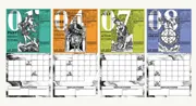Overview of January, April, July and August